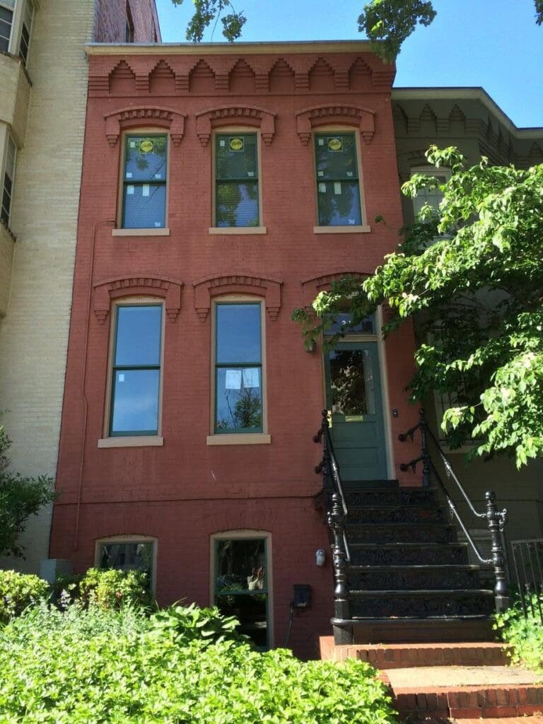 Window Installation on historic home by JF Meyer Construction.